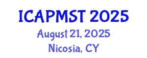 International Conference on Air Pollution Management System and Technology (ICAPMST) August 21, 2025 - Nicosia, Cyprus