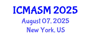 International Conference on Mechanical Advantage and Simple Machines (ICMASM) August 07, 2025 - New York, United States