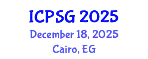 International Conference on Political Science and Globalization (ICPSG) December 18, 2025 - Cairo, Egypt