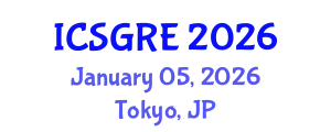 International Conference on Soil, Groundwater Remediation and Excavation (ICSGRE) January 05, 2026 - Tokyo, Japan