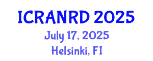 International Conference on Ruminant Animal Nutrition and Recent Developments (ICRANRD) July 17, 2025 - Helsinki, Finland