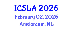 International Conference on Sign Language and Acquisition (ICSLA) February 02, 2026 - Amsterdam, Netherlands