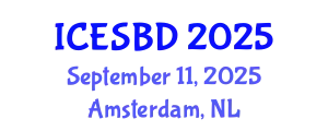 International Conference on Energy and Sustainable Building Design (ICESBD) September 11, 2025 - Amsterdam, Netherlands