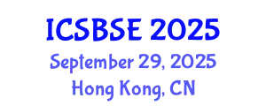 International Conference on Sustainable Buildings, Sustainability and Environment (ICSBSE) September 29, 2025 - Hong Kong, China