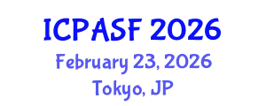 International Conference on Precision Agriculture and Satellite Farming (ICPASF) February 23, 2026 - Tokyo, Japan