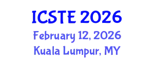 International Conference on Sustainable Tourism and Ecotourism (ICSTE) February 12, 2026 - Kuala Lumpur, Malaysia