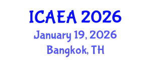 International Conference on Airport Engineering and Architecture (ICAEA) January 19, 2026 - Bangkok, Thailand