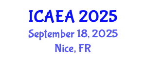 International Conference on Airport Engineering and Architecture (ICAEA) September 18, 2025 - Nice, France