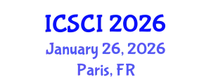 International Conference on Smart Cities and Infrastructure (ICSCI) January 26, 2026 - Paris, France