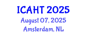 International Conference on Art History and Theories (ICAHT) August 07, 2025 - Amsterdam, Netherlands