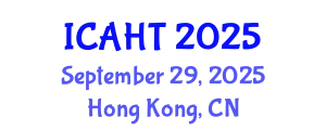 International Conference on Art History and Theories (ICAHT) September 29, 2025 - Hong Kong, China