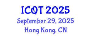 International Conference on Queueing Theory (ICQT) September 29, 2025 - Hong Kong, China
