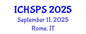 International Conference on Humanities, Social and Political Sciences (ICHSPS) September 11, 2025 - Rome, Italy