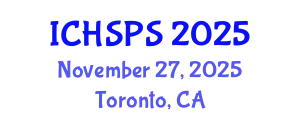 International Conference on Humanities, Social and Political Sciences (ICHSPS) November 27, 2025 - Toronto, Canada