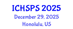 International Conference on Humanities, Social and Political Sciences (ICHSPS) December 29, 2025 - Honolulu, United States
