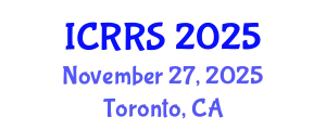 International Conference on Religion and Religious Studies (ICRRS) November 27, 2025 - Toronto, Canada