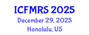 International Conference on Forced Migration and Refugee Studies (ICFMRS) December 29, 2025 - Honolulu, United States