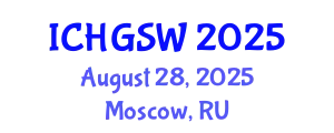 International Conference on Hydrogeology, Groundwater and Surface Water (ICHGSW) August 28, 2025 - Moscow, Russia
