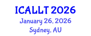 International Conference on Applied Linguistics and Language Teaching (ICALLT) January 26, 2026 - Sydney, Australia