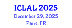 International Conference on Linguistics and Applied Linguistics (ICLAL) December 29, 2025 - Paris, France