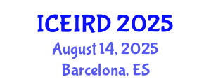 International Conference on Entrepreneurship, Innovation and Regional Development (ICEIRD) August 14, 2025 - Barcelona, Spain