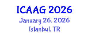 International Conference on Advanced and Applied Geomechanics (ICAAG) January 26, 2026 - Istanbul, Turkey
