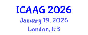 International Conference on Advanced and Applied Geomechanics (ICAAG) January 19, 2026 - London, United Kingdom