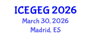 International Conference on Economic Globalization and Economic Geography (ICEGEG) March 30, 2026 - Madrid, Spain