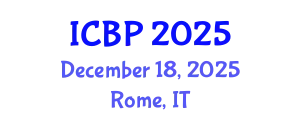 International Conference on Building Physics (ICBP) December 18, 2025 - Rome, Italy