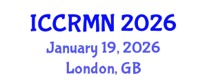 International Conference on Conflict Resolution, Management and Negotiation (ICCRMN) January 19, 2026 - London, United Kingdom