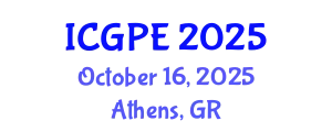 International Conference on Geography, Planning, and Environment (ICGPE) October 16, 2025 - Athens, Greece