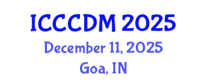 International Conference on Concrete Construction and Design Methods (ICCCDM) December 11, 2025 - Goa, India