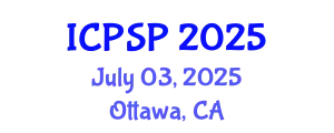 International Conference on Poverty and Social Protection (ICPSP) July 03, 2025 - Ottawa, Canada