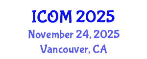 International Conference on Obesity Medicine (ICOM) November 24, 2025 - Vancouver, Canada