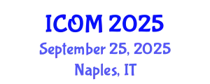 International Conference on Obesity Medicine (ICOM) September 25, 2025 - Naples, Italy
