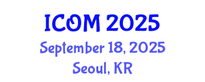 International Conference on Obesity Medicine (ICOM) September 18, 2025 - Seoul, Republic of Korea