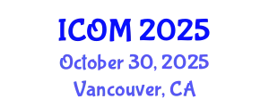 International Conference on Obesity Medicine (ICOM) October 30, 2025 - Vancouver, Canada