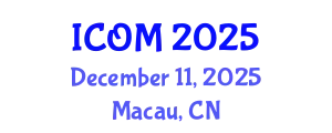 International Conference on Obesity Medicine (ICOM) December 11, 2025 - Macau, China