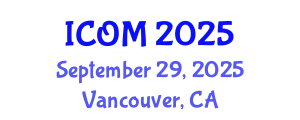 International Conference on Obesity Medicine (ICOM) September 29, 2025 - Vancouver, Canada