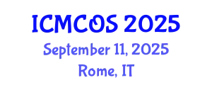 International Conference on Medicinal Chemistry and Organic Synthesis (ICMCOS) September 11, 2025 - Rome, Italy