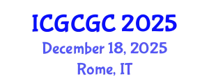International Conference on Geopolymer Cement and Geopolymer Concrete (ICGCGC) December 18, 2025 - Rome, Italy
