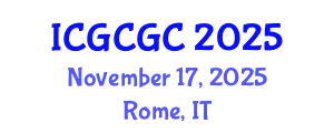 International Conference on Geopolymer Cement and Geopolymer Concrete (ICGCGC) November 17, 2025 - Rome, Italy