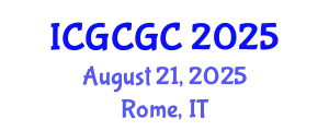 International Conference on Geopolymer Cement and Geopolymer Concrete (ICGCGC) August 21, 2025 - Rome, Italy