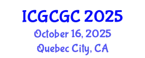 International Conference on Geopolymer Cement and Geopolymer Concrete (ICGCGC) October 16, 2025 - Quebec City, Canada