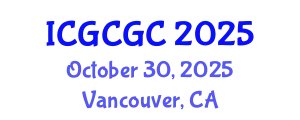 International Conference on Geopolymer Cement and Geopolymer Concrete (ICGCGC) October 30, 2025 - Vancouver, Canada