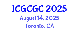 International Conference on Geopolymer Cement and Geopolymer Concrete (ICGCGC) August 14, 2025 - Toronto, Canada