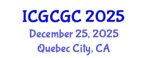 International Conference on Geopolymer Cement and Geopolymer Concrete (ICGCGC) December 25, 2025 - Quebec City, Canada