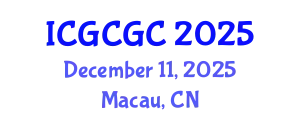 International Conference on Geopolymer Cement and Geopolymer Concrete (ICGCGC) December 11, 2025 - Macau, China