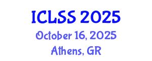 International Conference on Landslides and Slope Stability (ICLSS) October 16, 2025 - Athens, Greece
