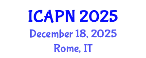 International Conference on Advanced Practice Nursing (ICAPN) December 18, 2025 - Rome, Italy